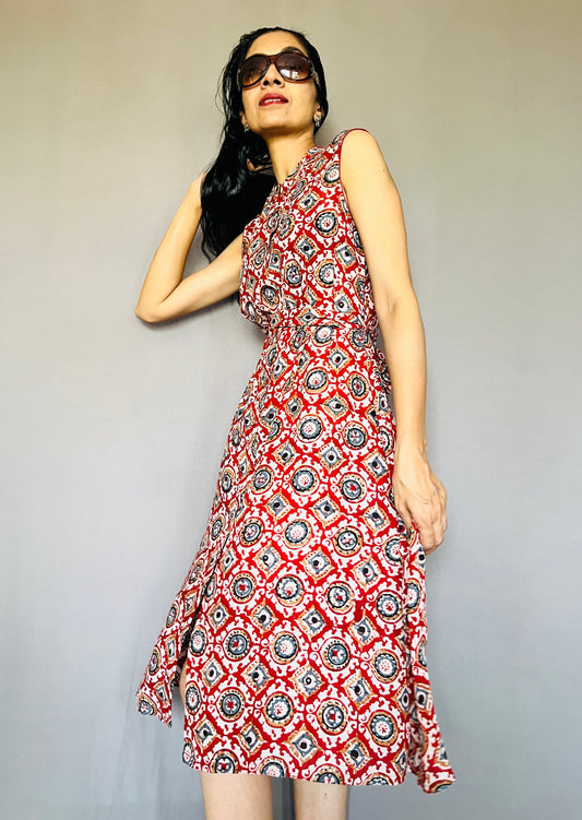 Kalamkari Printed Modal Dress
