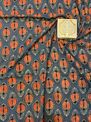 AJRAKH Hand Block Printed Fabric