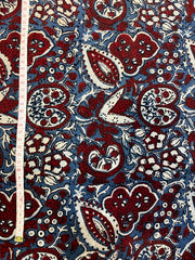 AJRAKH Red Mehroon Print Buti