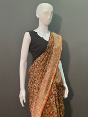 Hand Block Printed Chanderi Silk Saree