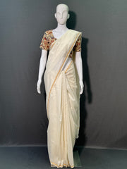 Kora Chanderi Silk Saree