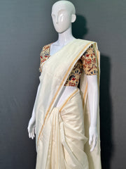 Kora Chanderi Silk Saree