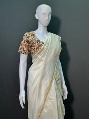 Kora Chanderi Silk Saree