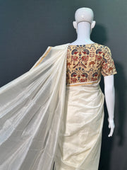 Kora Chanderi Silk Saree