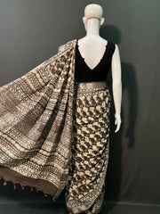 Kashish Printed Cotton Linen Saree