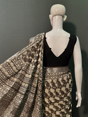 Kashish Printed Cotton Linen Saree