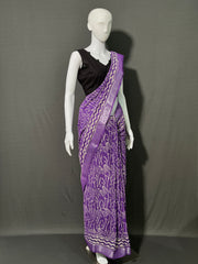 DABO Printed Cotton Linen Saree