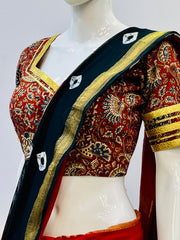 Padded Gota Kalamkari Blouse