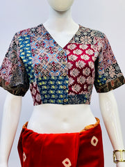Ajrakh Patchwork Blouse