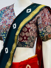 Ajrakh Patchwork Blouse