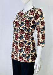 Kalamkari Hand Block Printed Top