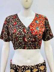 Kalamkari Angrakha Blouse