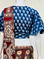 Modal Ruffle Sleeve Blouse