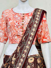 Hand Block Round Neck Blouse