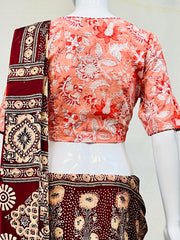 Hand Block Round Neck Blouse