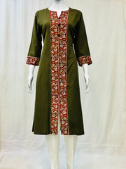 Khadi Cotton Flex Plain Kurti