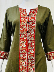 Khadi Cotton Flex Plain Kurti