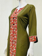 Khadi Cotton Flex Plain Kurti