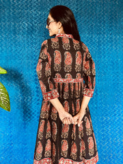 Hand Block Kalamkari Dress