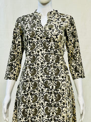 Black Kalamkari Kurti