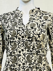 Black Kalamkari Kurti