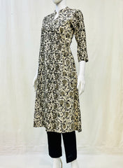 Black Kalamkari Kurti