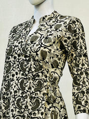 Black Kalamkari Kurti