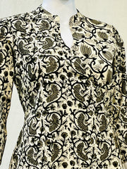 Black Kalamkari Kurti
