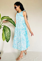 Shibori Needle Dyed Hand Printed Dress