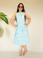 Shibori Needle Dyed Hand Printed Dress