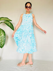 Shibori Needle Dyed Hand Printed Dress