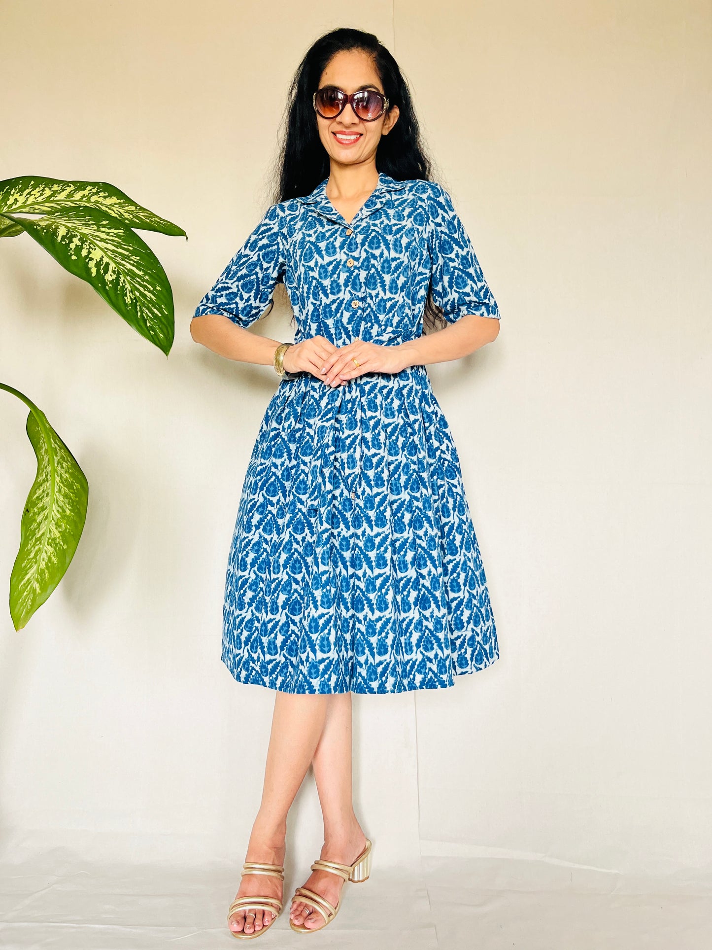 KHADI Indigo Dyed Dress