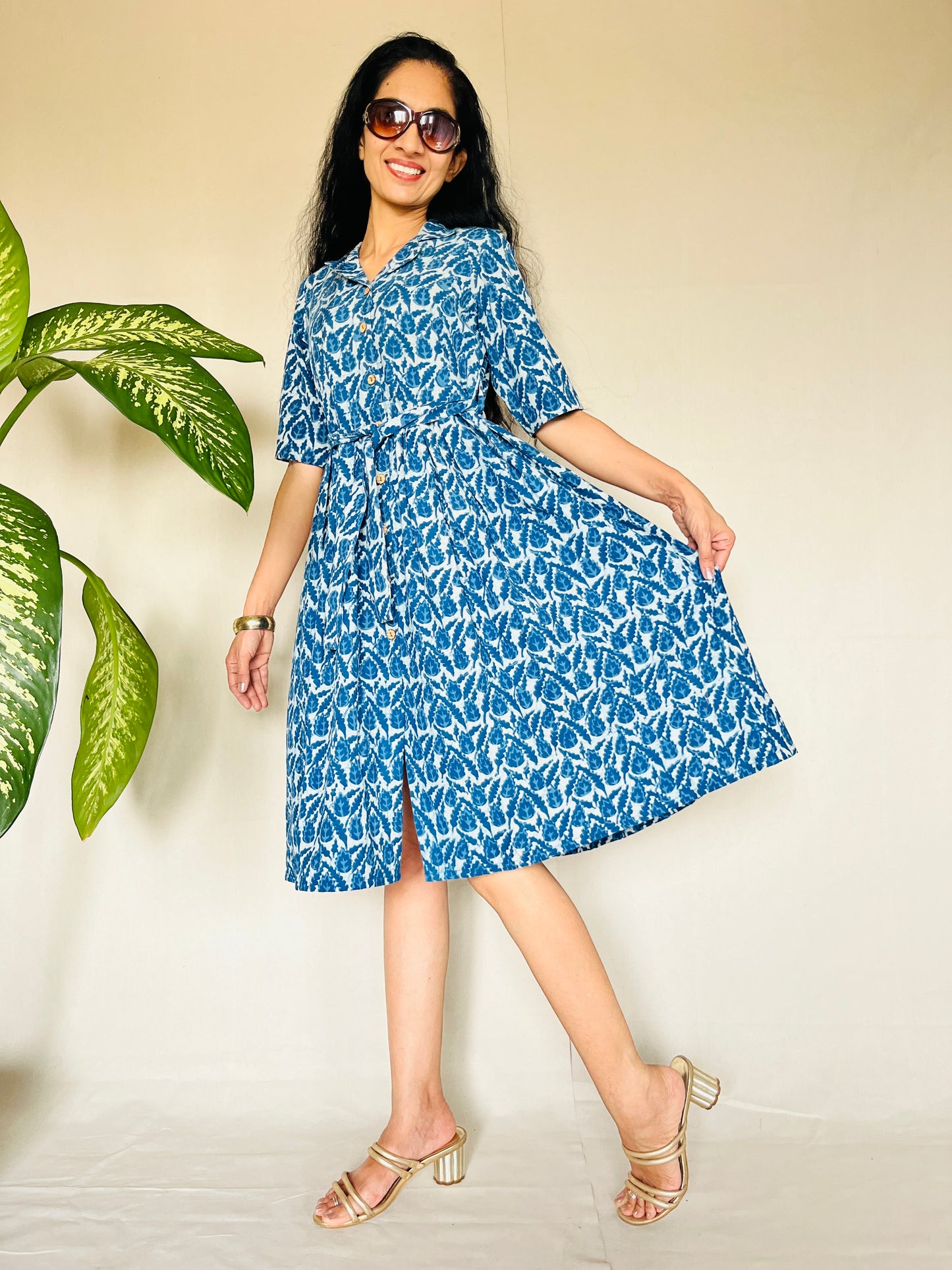 KHADI Indigo Dyed Dress