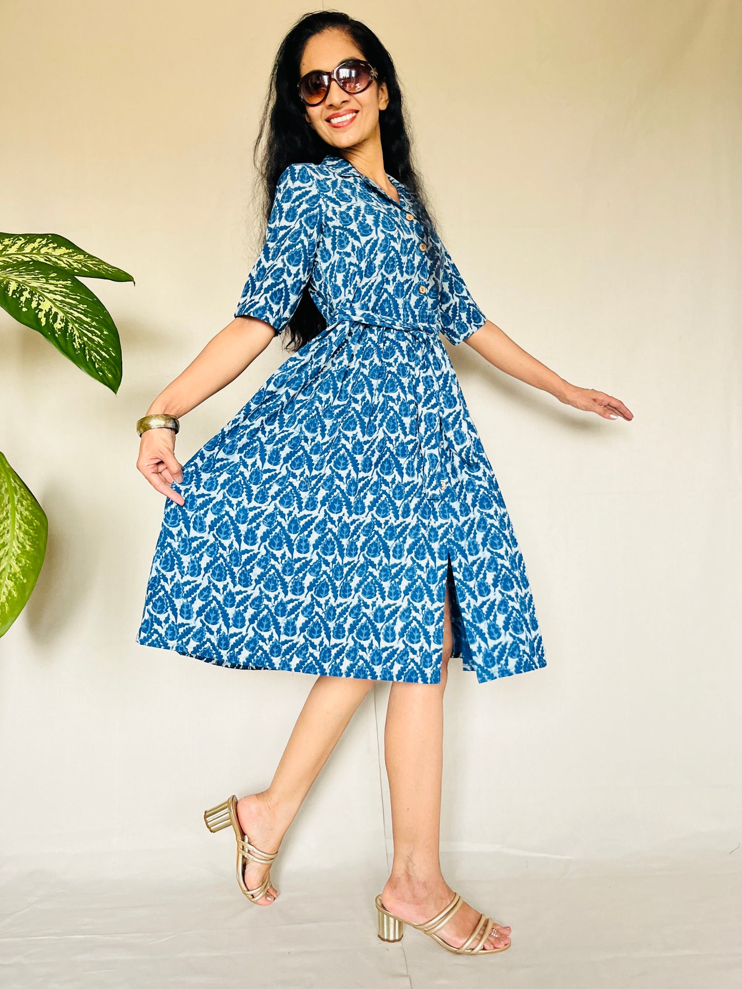 KHADI Indigo Dyed Dress