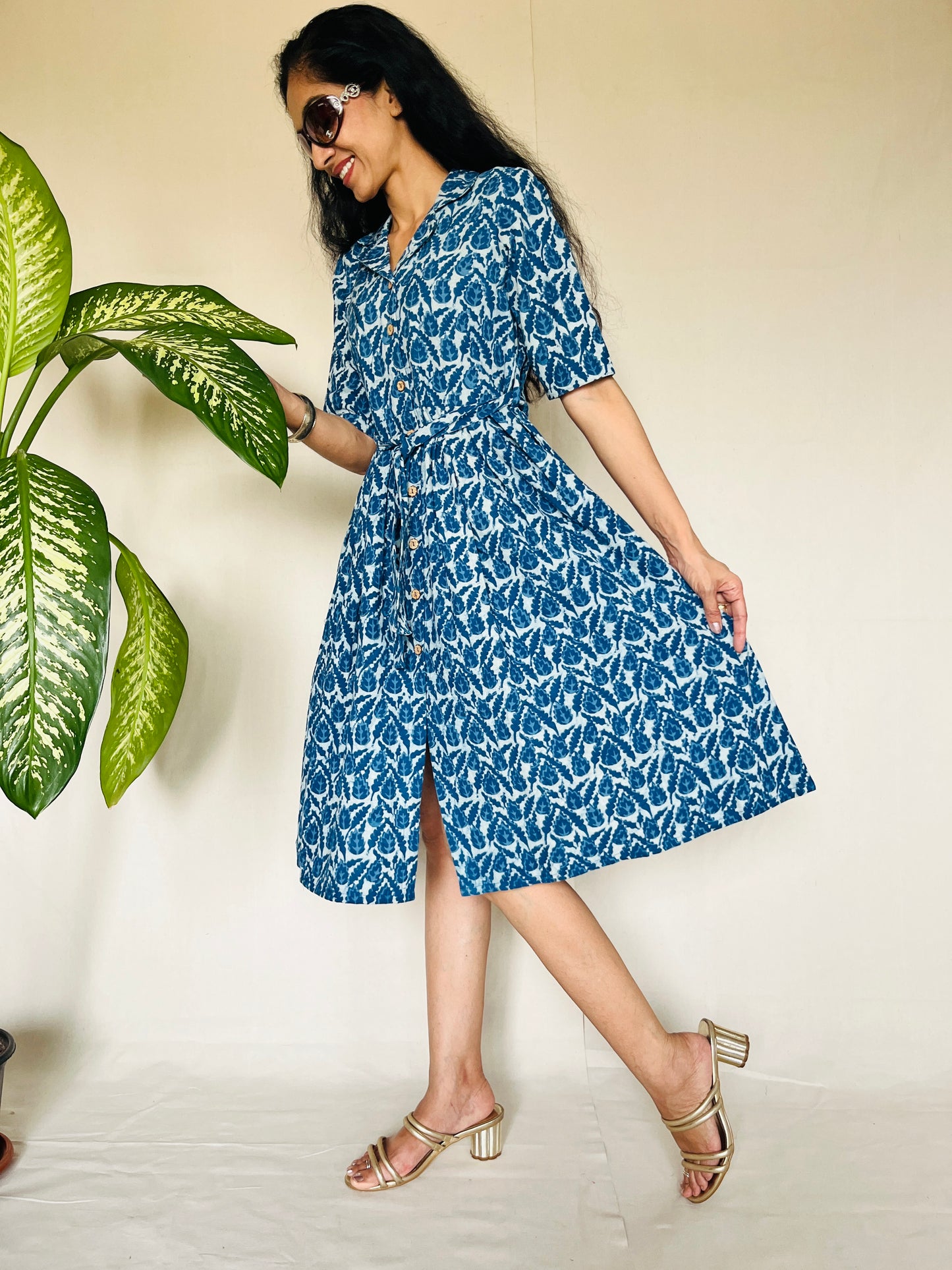 KHADI Indigo Dyed Dress