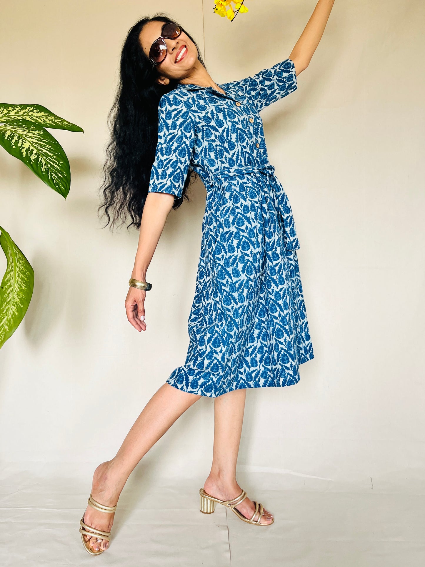 KHADI Indigo Dyed Dress