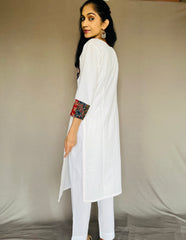 Khadi Cotton Flex Patchwork Kurti