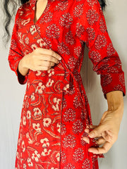 Ajrakh Printed Angarakha Kurti