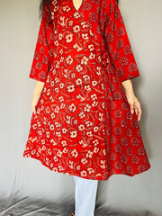 Ajrakh Printed Angarakha Kurti