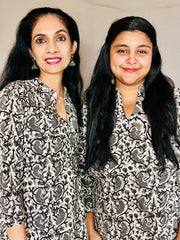 Black Kalamkari Kurti