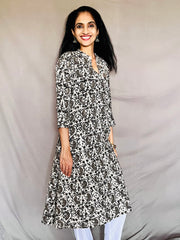 Black Kalamkari Kurti
