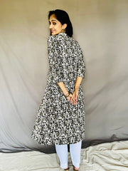 Black Kalamkari Kurti