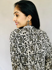 Black Kalamkari Kurti