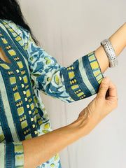 Ajrakh Dabo Printed Kurti