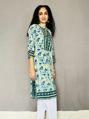 Ajrakh Dabo Printed Kurti