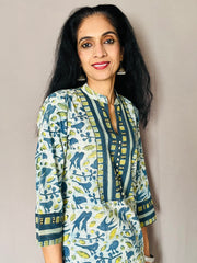 Ajrakh Dabo Printed Kurti