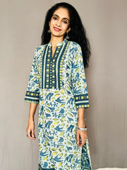 Ajrakh Dabo Printed Kurti