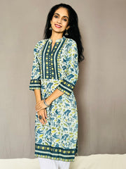 Ajrakh Dabo Printed Kurti