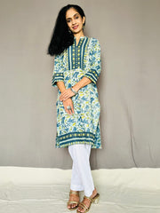 Ajrakh Dabo Printed Kurti