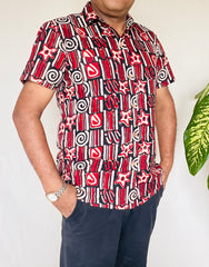 Men's Hand Block Printed Shirt